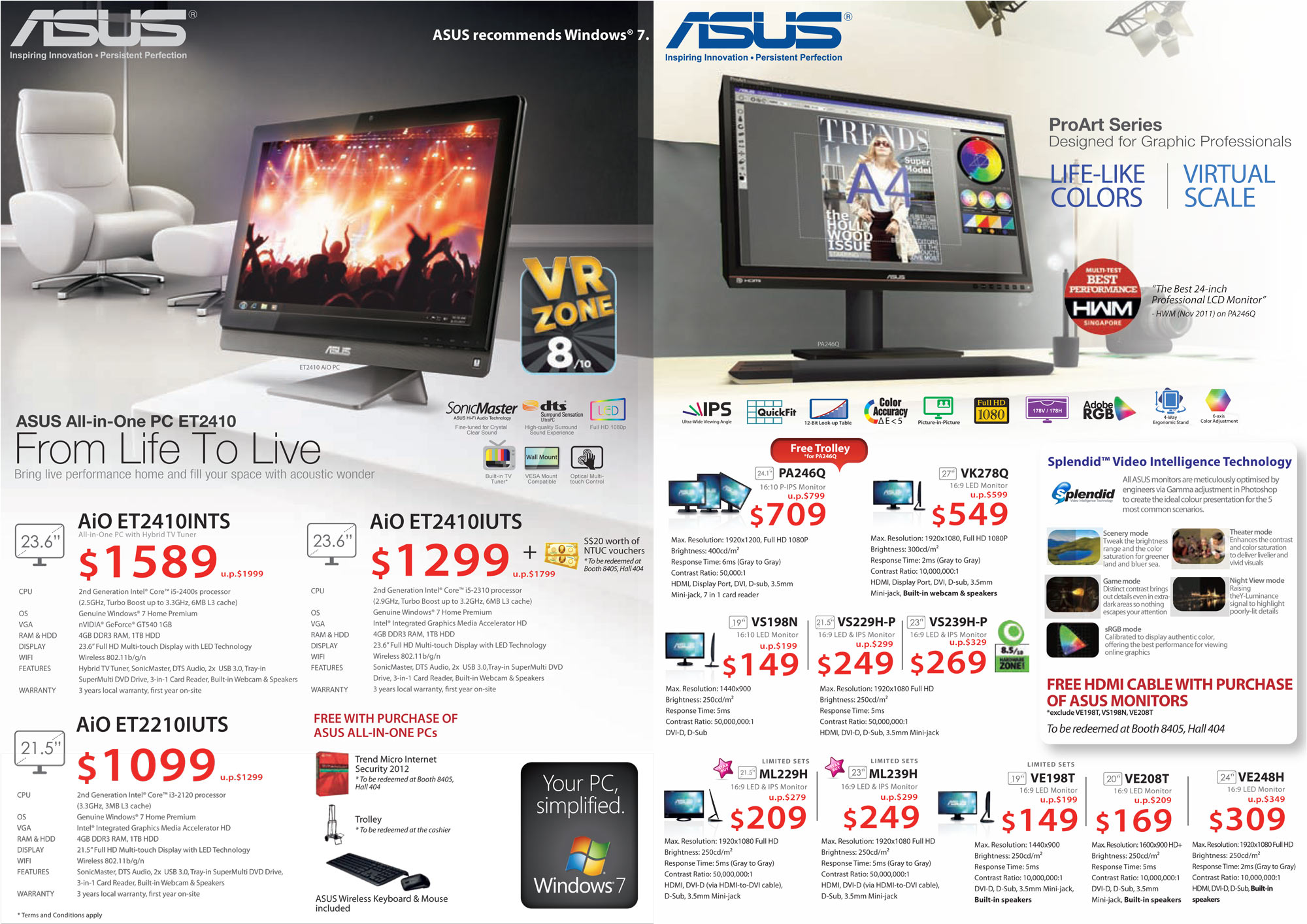 Monitors Acer and ASUS IT Show 2012 Cameras, Printers, Monitors