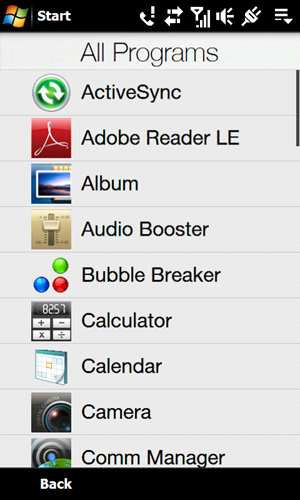 If you want to see all your programs, the All Programs softkey leads you to the full list.