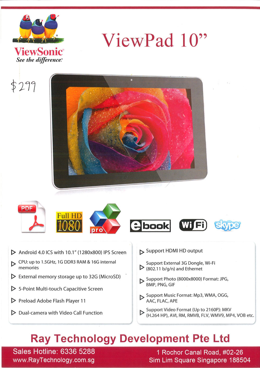 ViewSonic tablets Page 2 Brochures from Comex Singapore on Tech Show