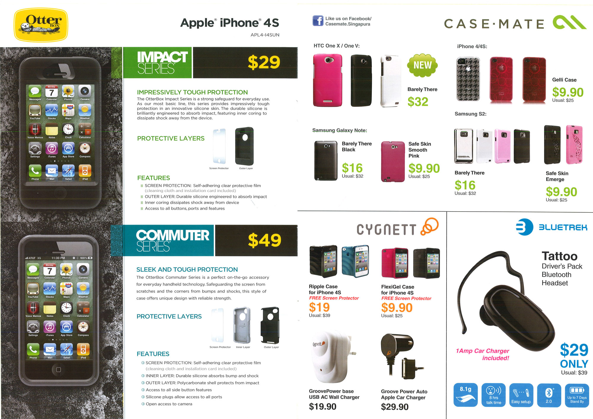 Otter Box Apple Accessories Brochures from PC Show 2012 Singapore on
