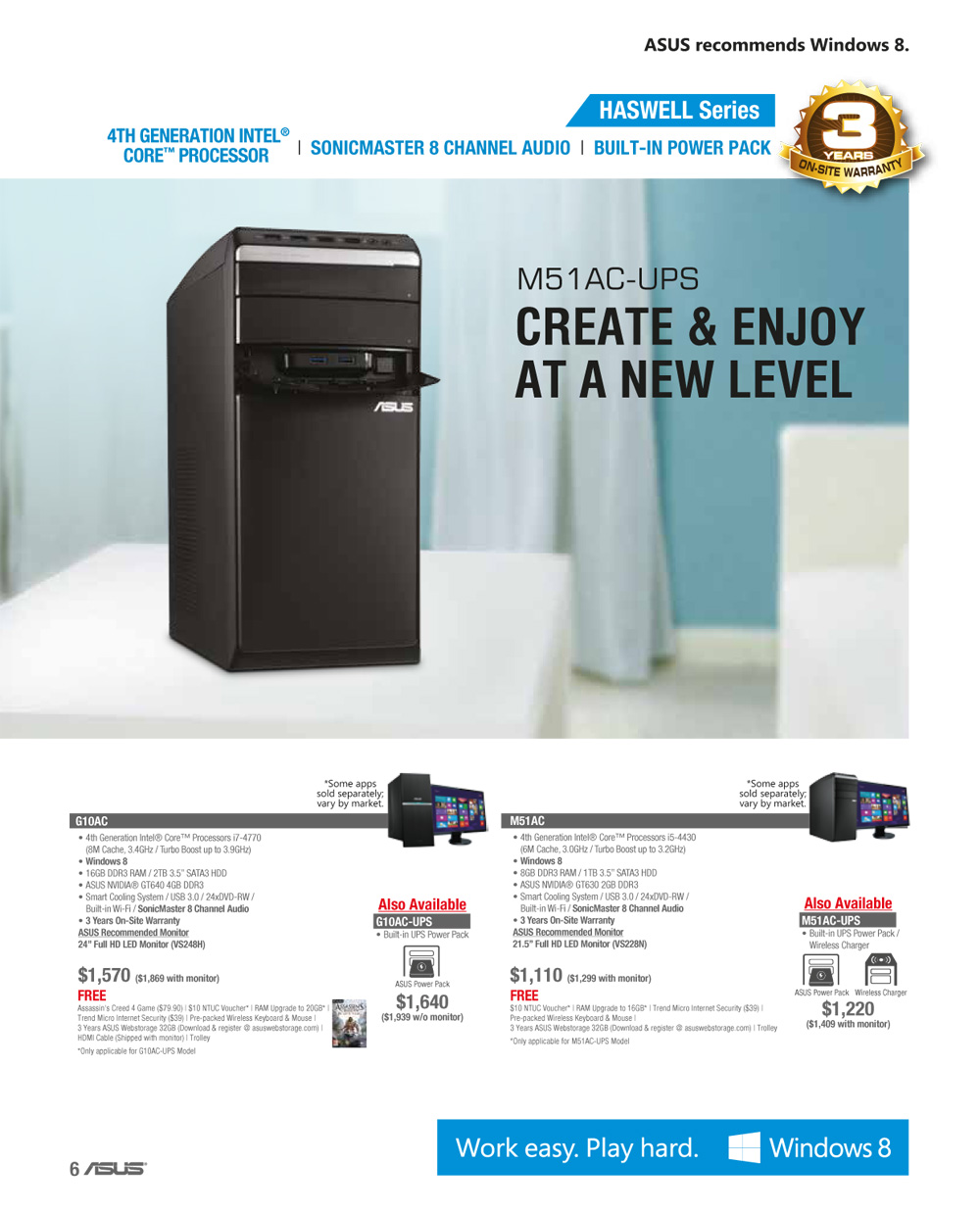 ASUS Desktop PC page 2 Brochures from Sitex 2013 Singapore on Tech