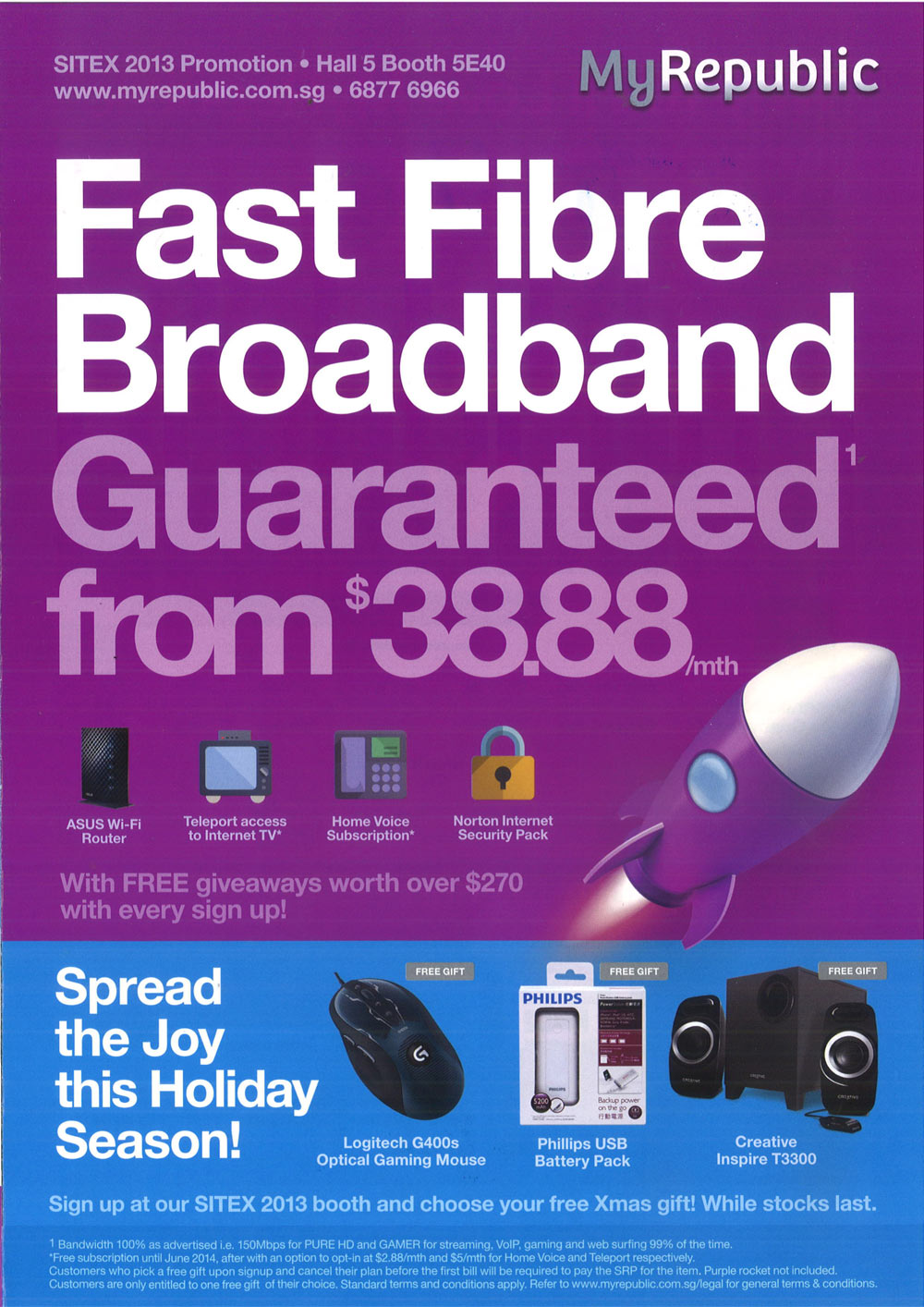 MyRepublic - page 1 Brochures from Sitex 2013 Singapore on Tech Show ...