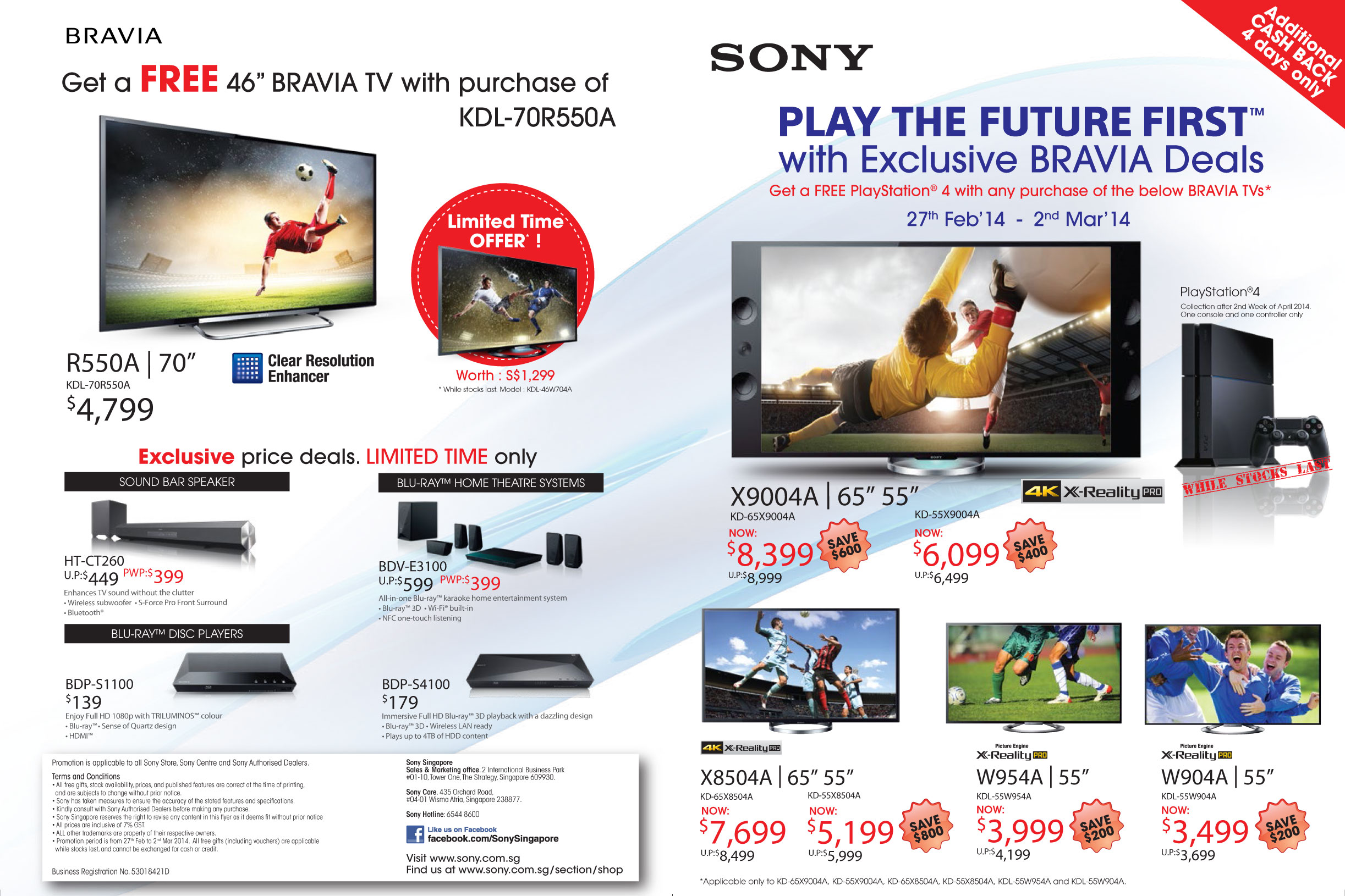 Sony TVs page 1 Brochures from IT Show 2014 Singapore on Tech Show