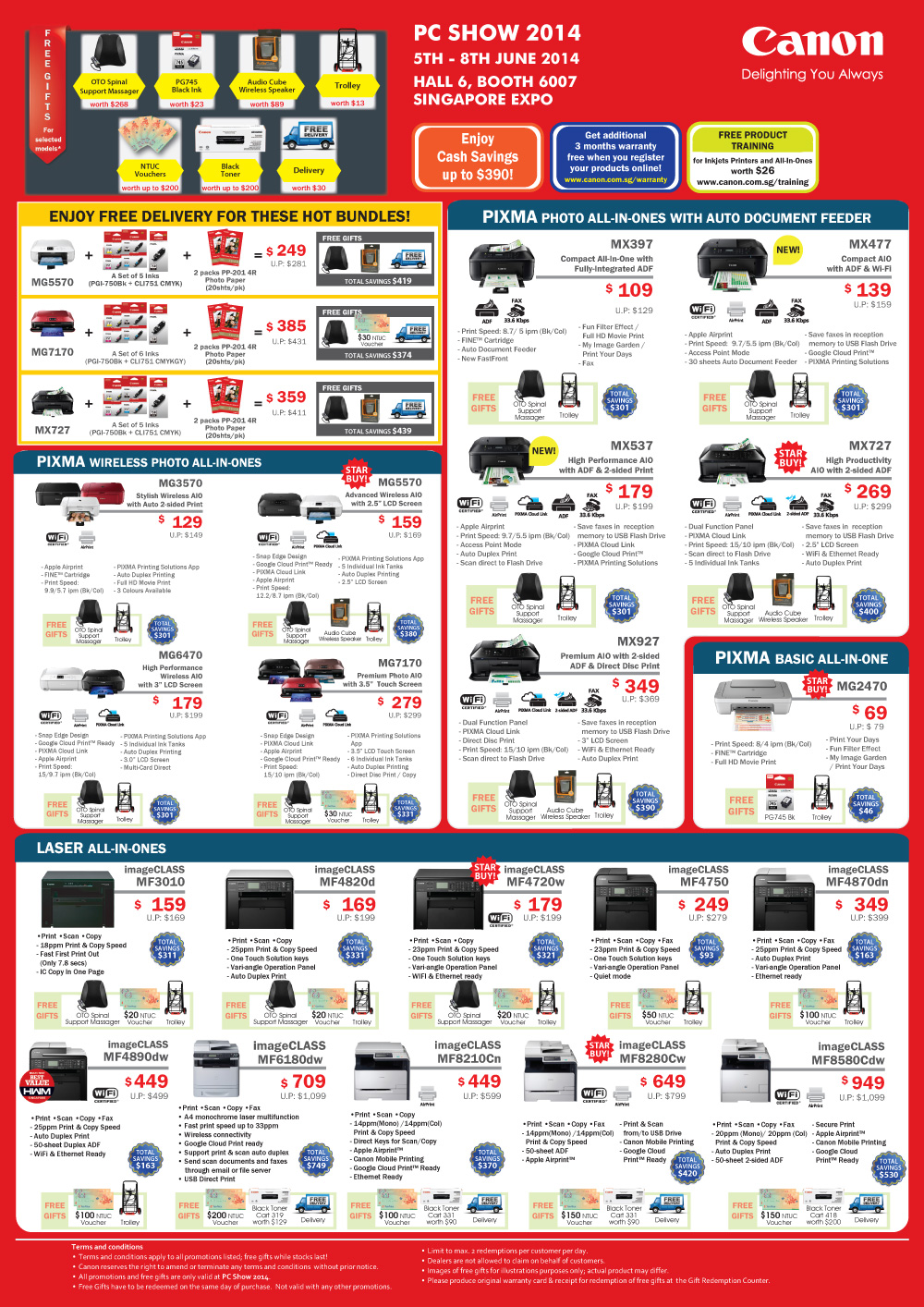 Canon Inkjet Printers Page 1 Brochures From PC Show 2014 Singapore On Canon Inkjet Printers Page 1 Brochures From Pc Show 2014 Singapore On