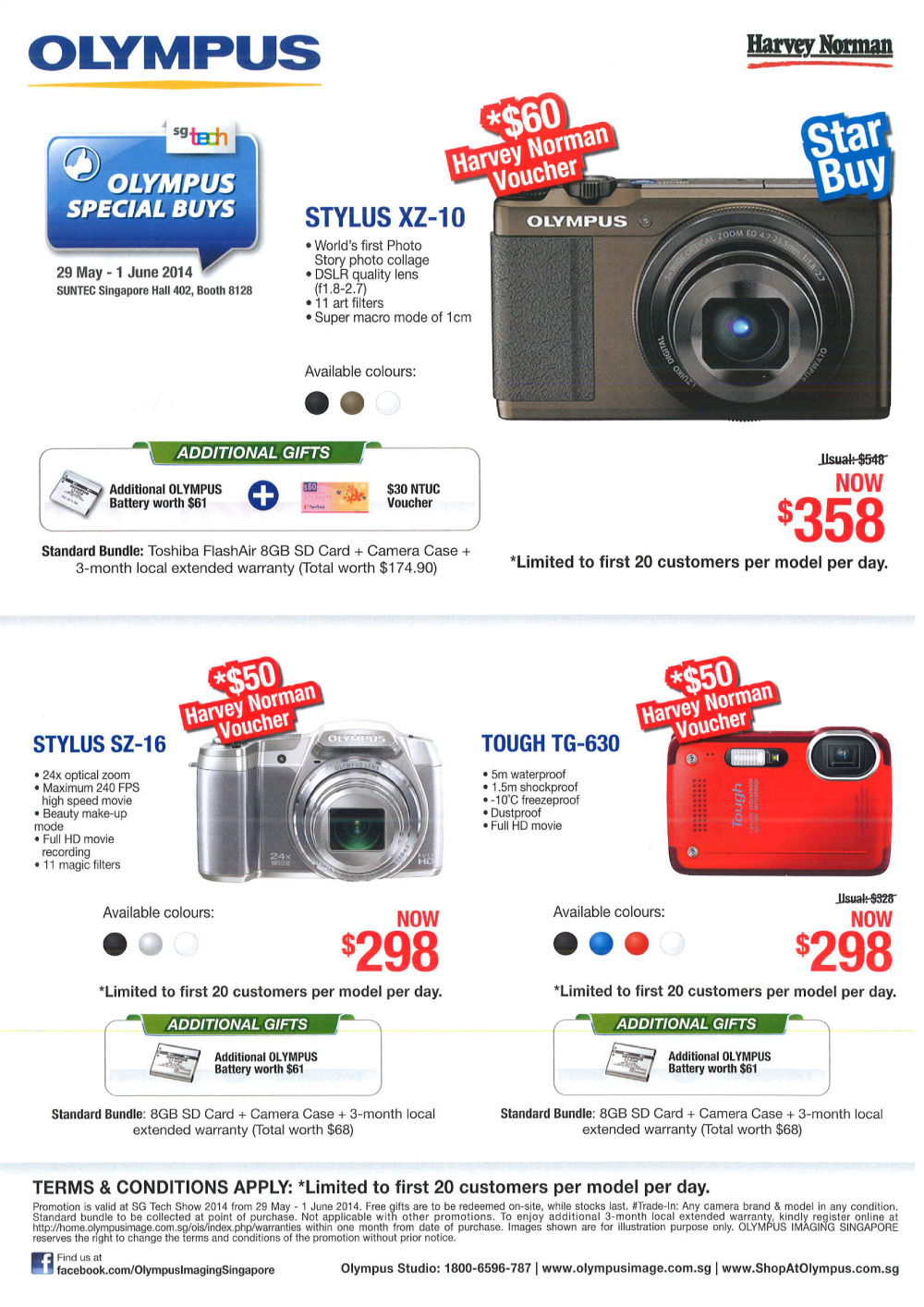 Olympus Page 1 Brochures from SG Tech Show Singapore on Tech Show Portal