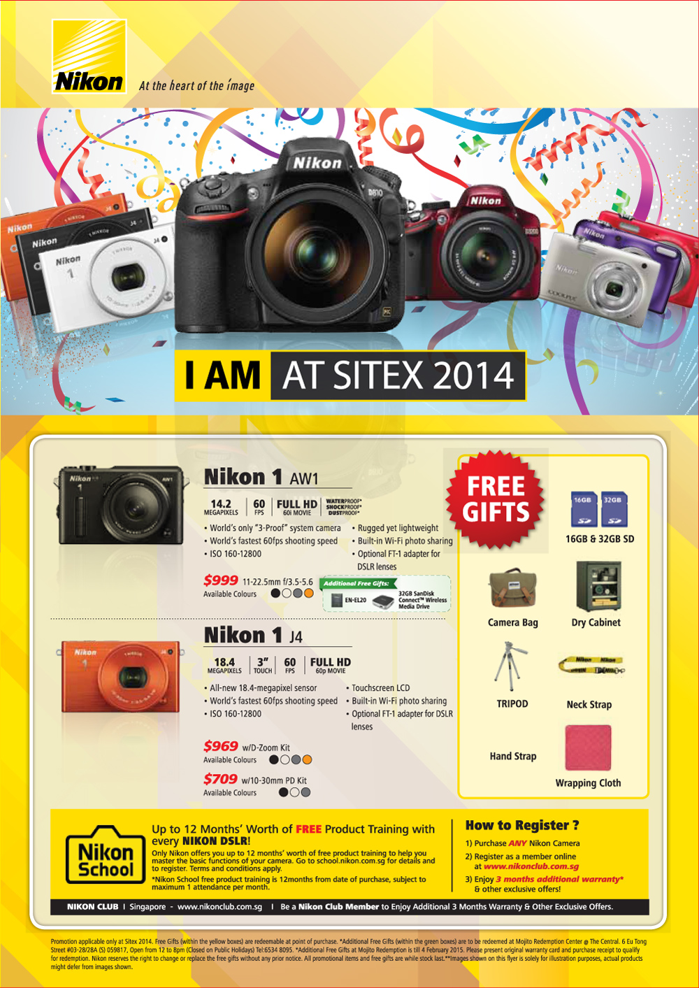 Nikon 1 Mirrorless Cameras Brochures from SITEX 2014 Singapore on Tech