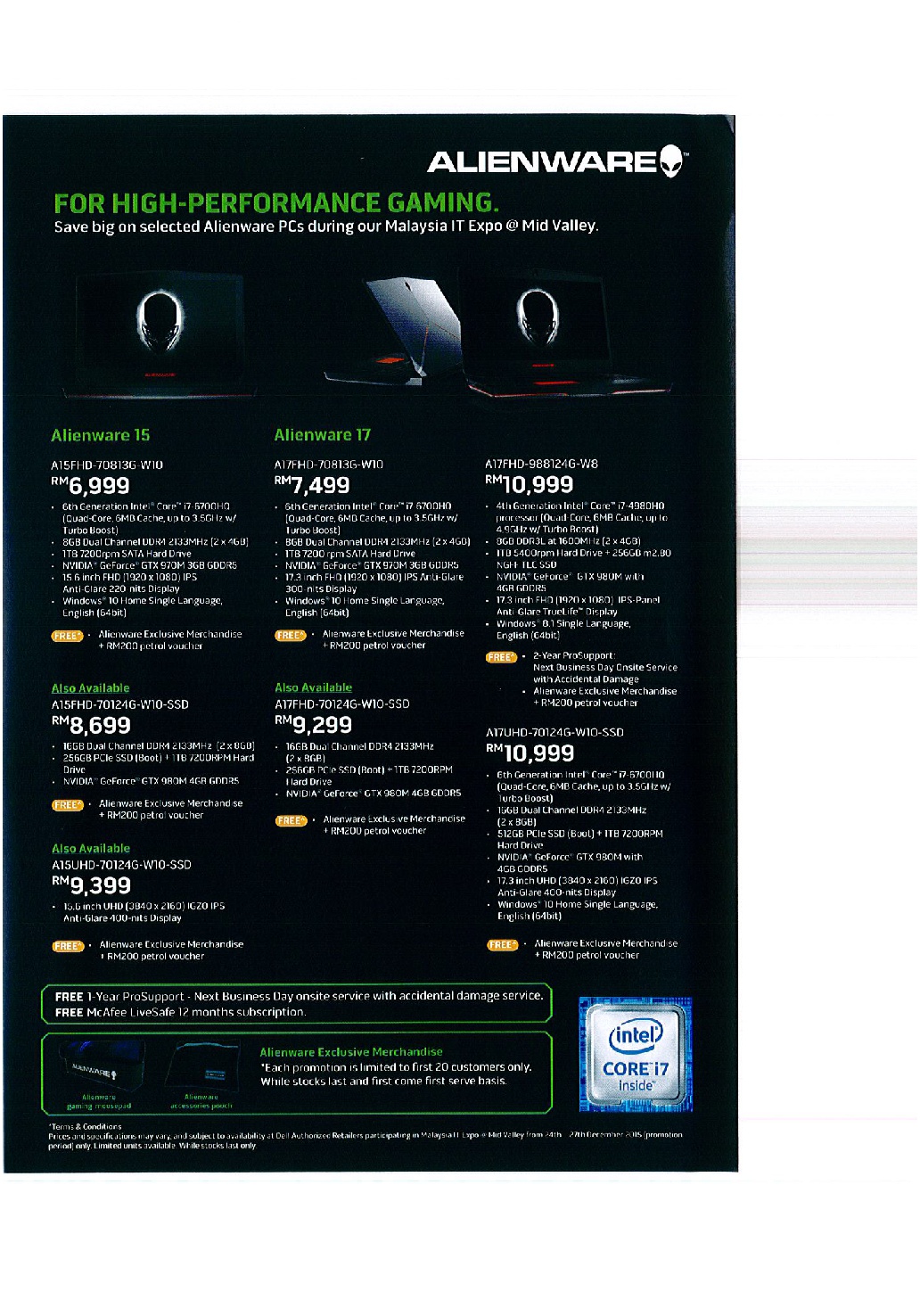 Alienware Brochures from Malaysia IT EXPO on Tech Show Portal