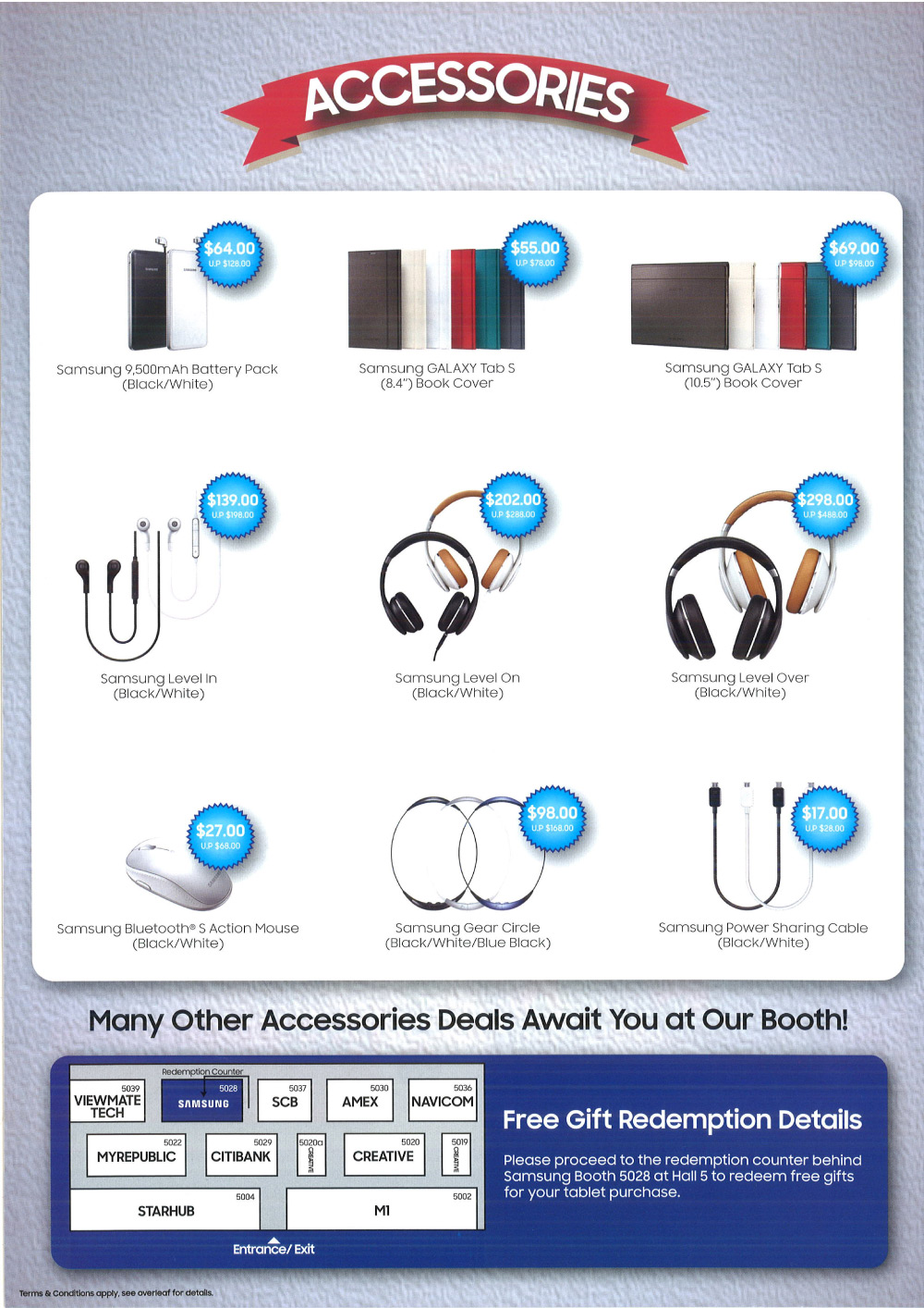 Samsung Accessories Brochures from PC Show 2015 Singapore on Tech Show
