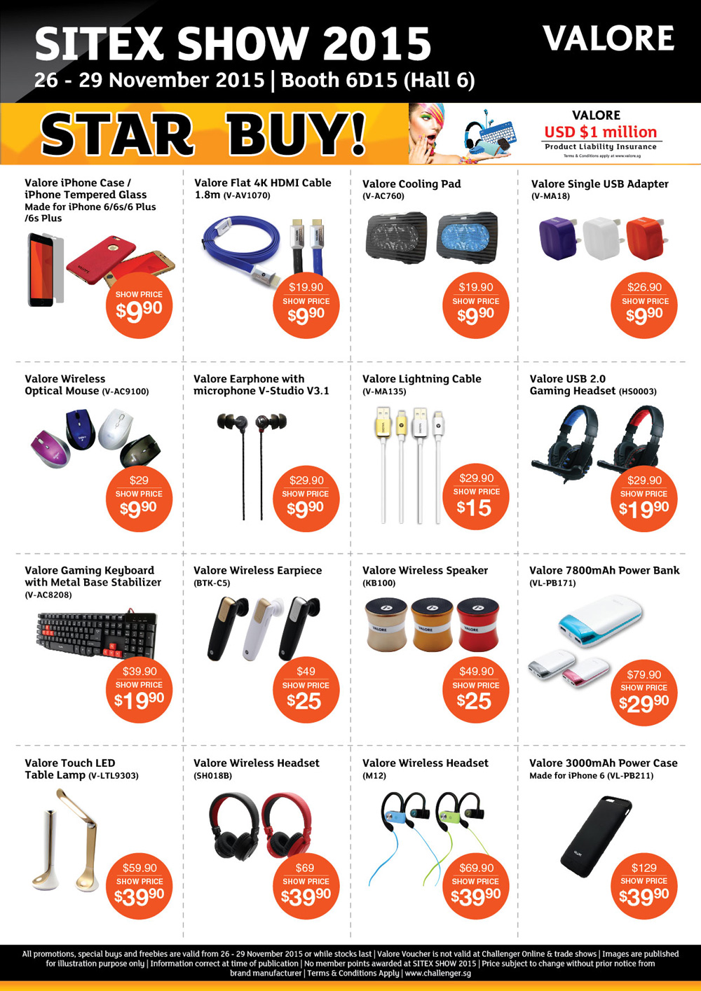 Valore Brochures from SITEX 2015 Singapore on Tech Show Portal ...