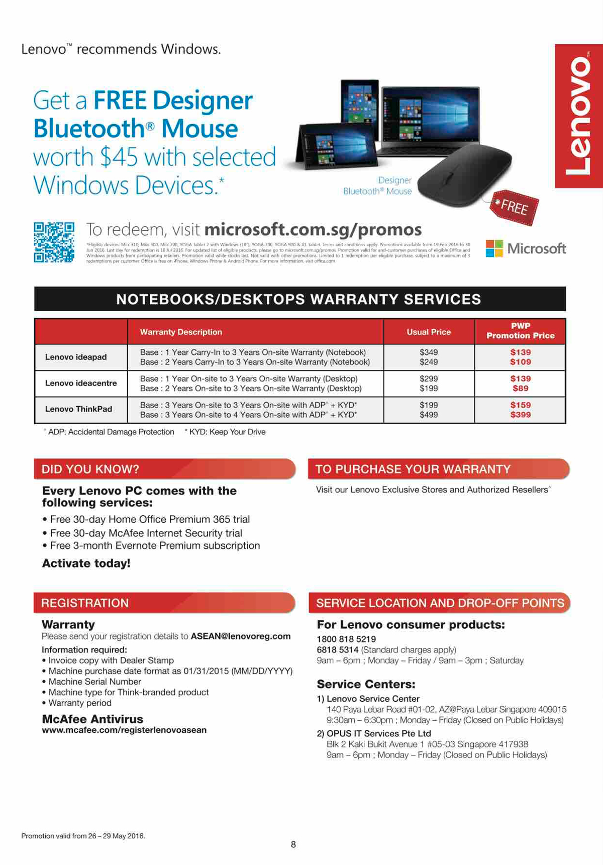 Lenovo Flyer - Pg 4 Brochures from CEE Show 2016 Singapore on Tech Show ...