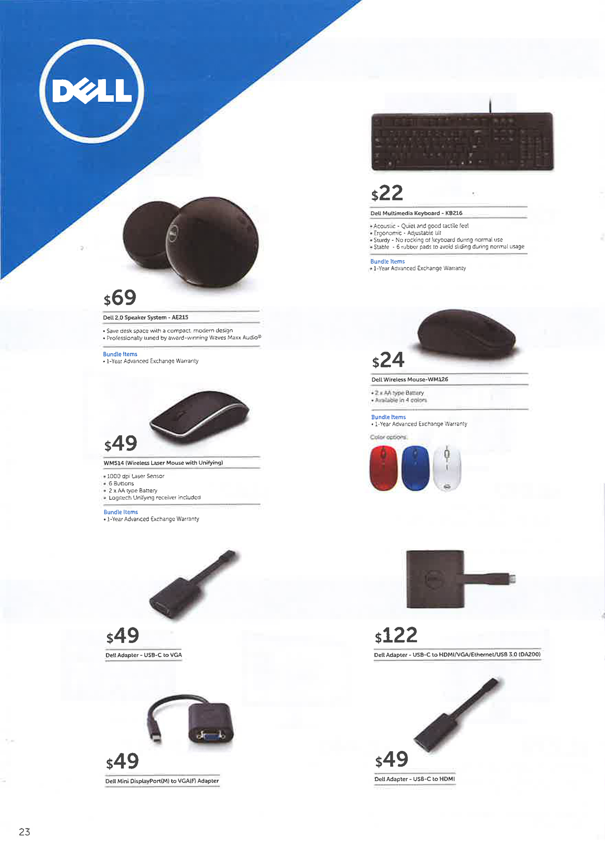 Dell accessories page 1 Brochures from CEE Show 2016 Singapore on