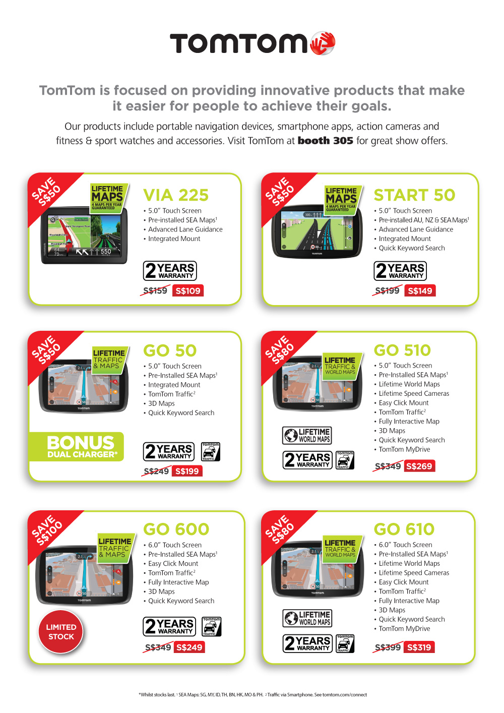 TomTom GPS Brochures from IT Show 2016 Singapore on Tech Show Portal