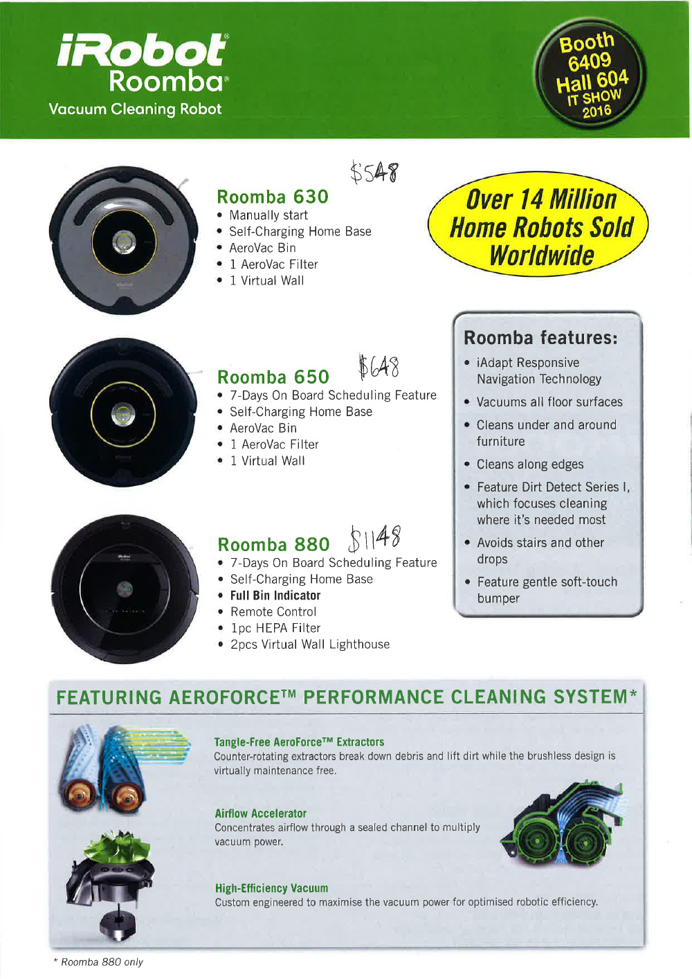 iRobot robot vacuum page 1 Brochures from IT Show 2016 Singapore on