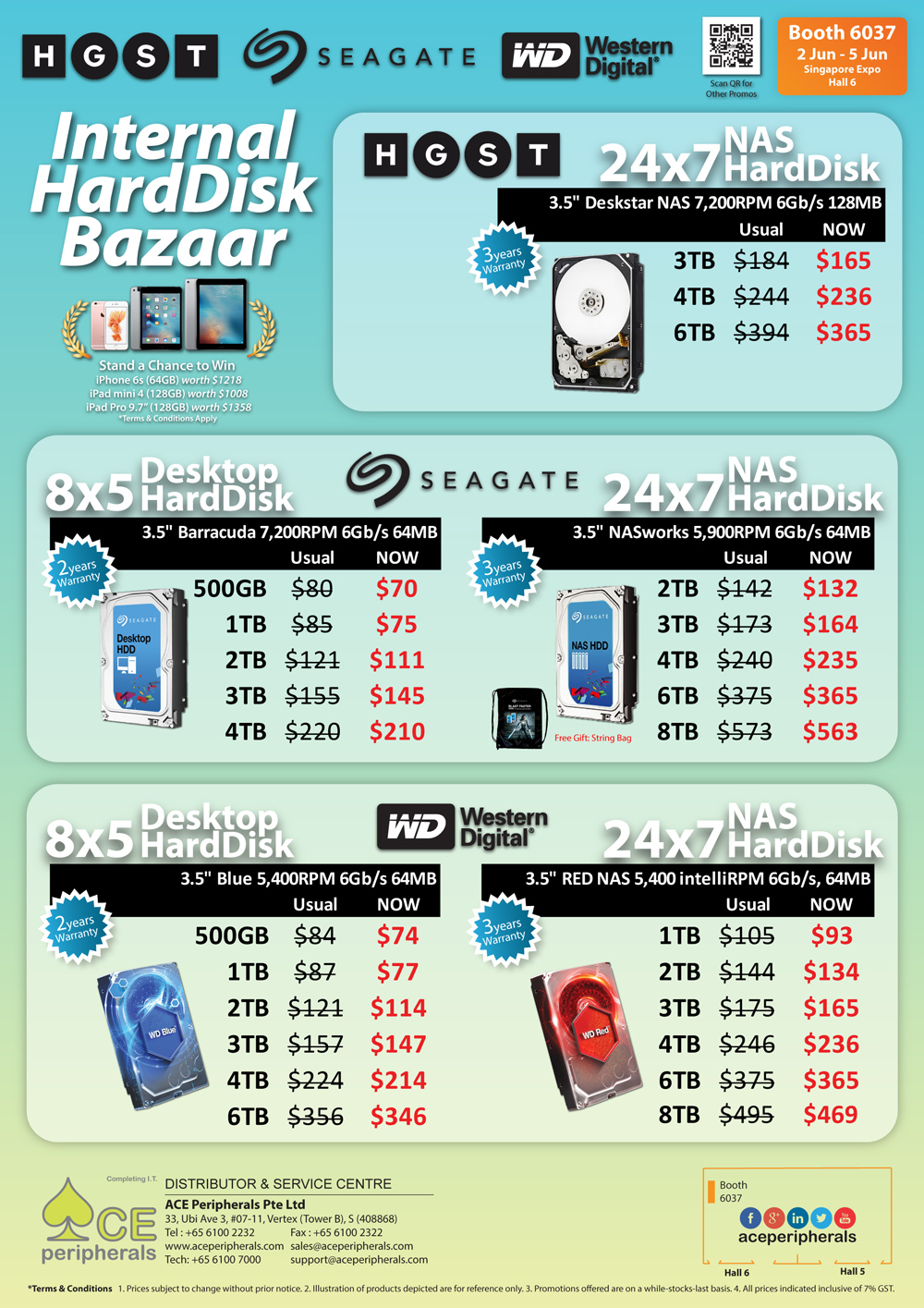 Desktop HDD & NAS HDD Brochures from PC Show 2016 Singapore on Tech