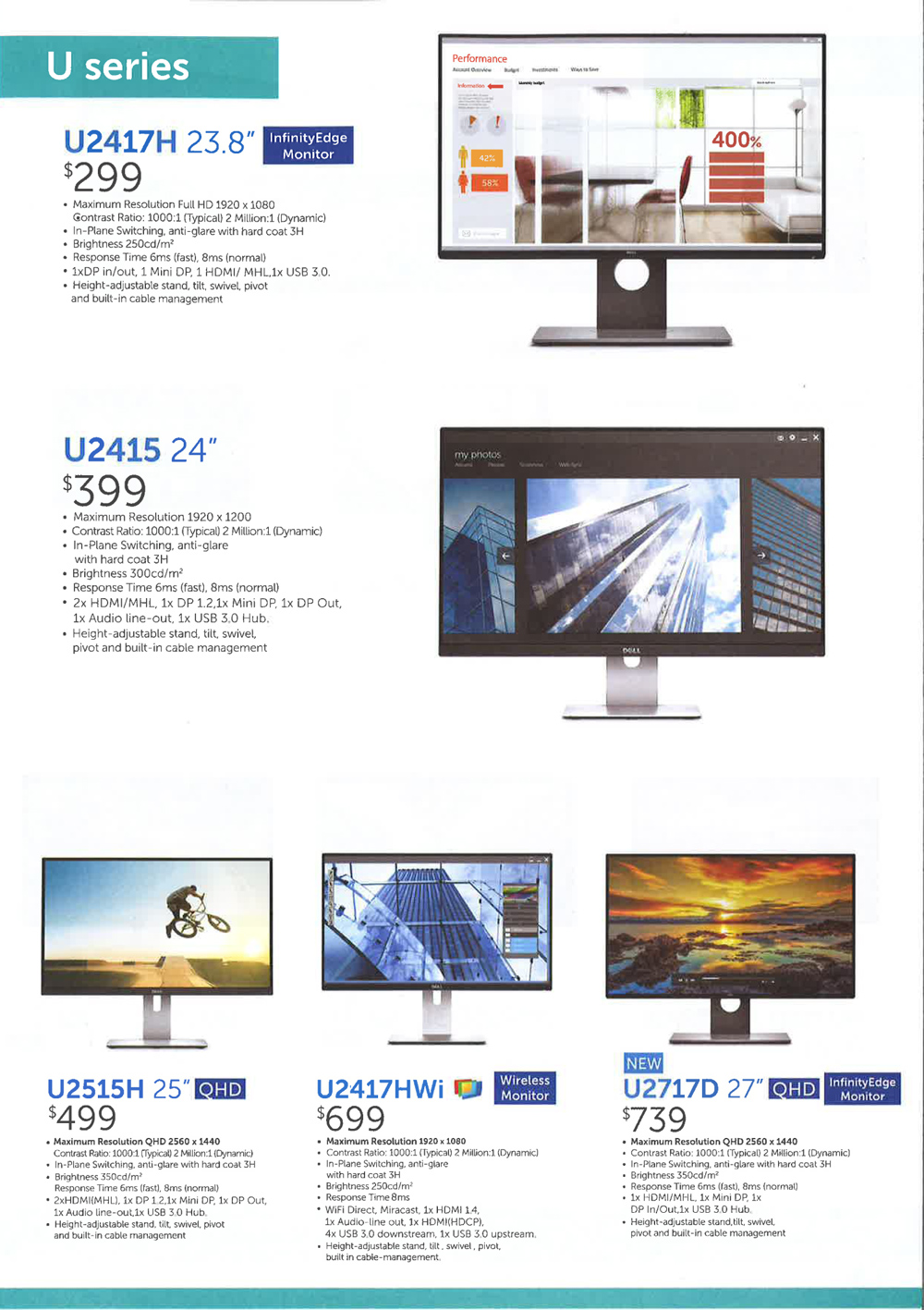 Dell monitors page 3 Brochures from SITEX 2016 Singapore on Tech Show