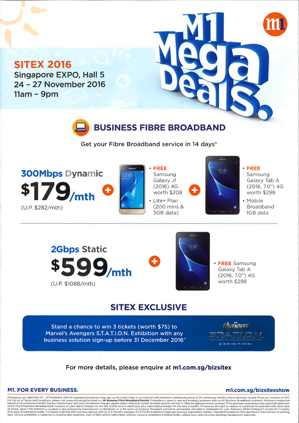 M1 business deals page 1 Brochures from SITEX 2016 Singapore on Tech