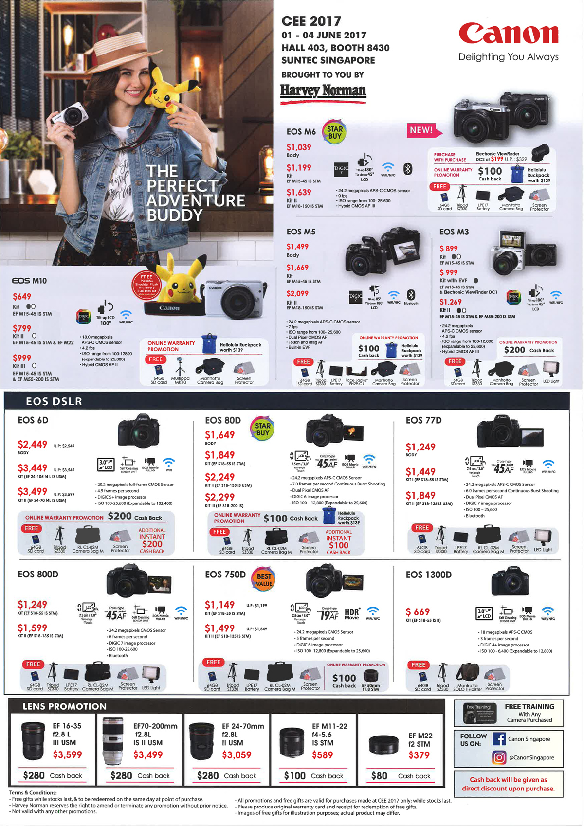 Canon cameras page 1 Brochures from CEE 2017 Singapore on Tech Show