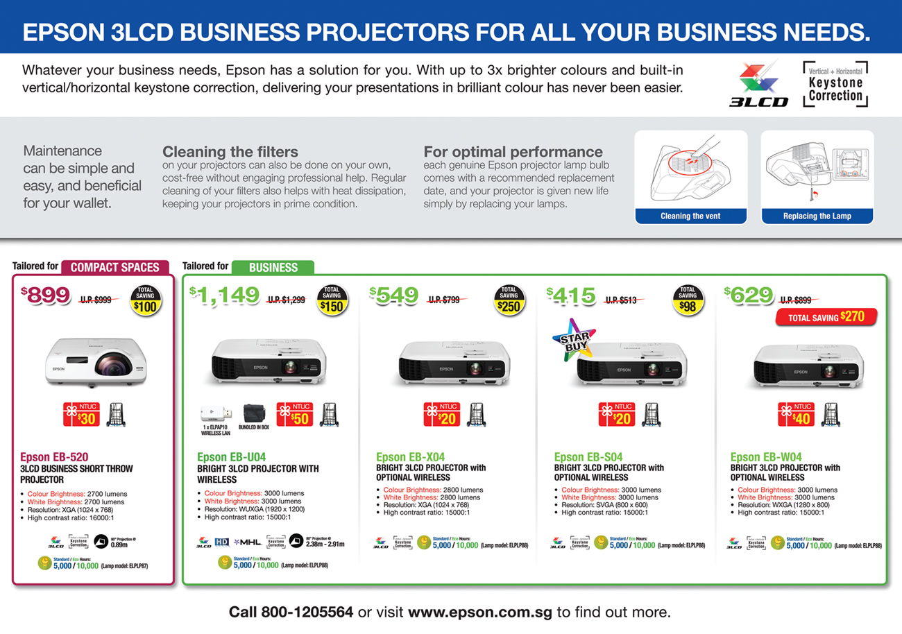 Epson Projectors - Pg 3 Brochures from CEE 2017 Singapore on Tech Show ...