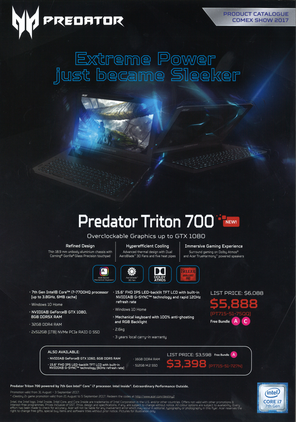 Acer Predator Notebooks - Pg 1 Brochures from COMEX SHOW 2017 Singapore ...