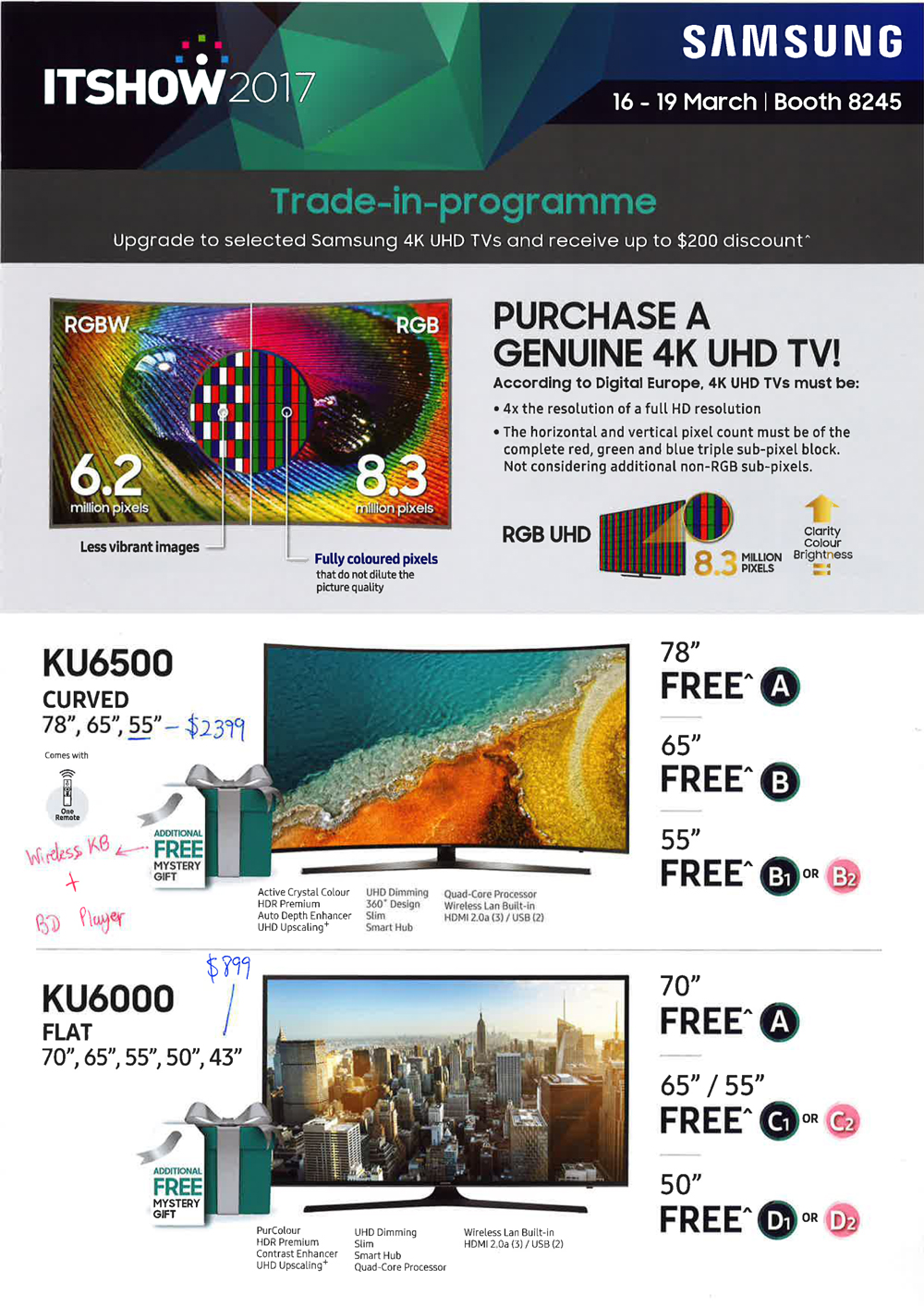 Samsung TV page 5 Brochures from IT Show 2017 Singapore on Tech Show