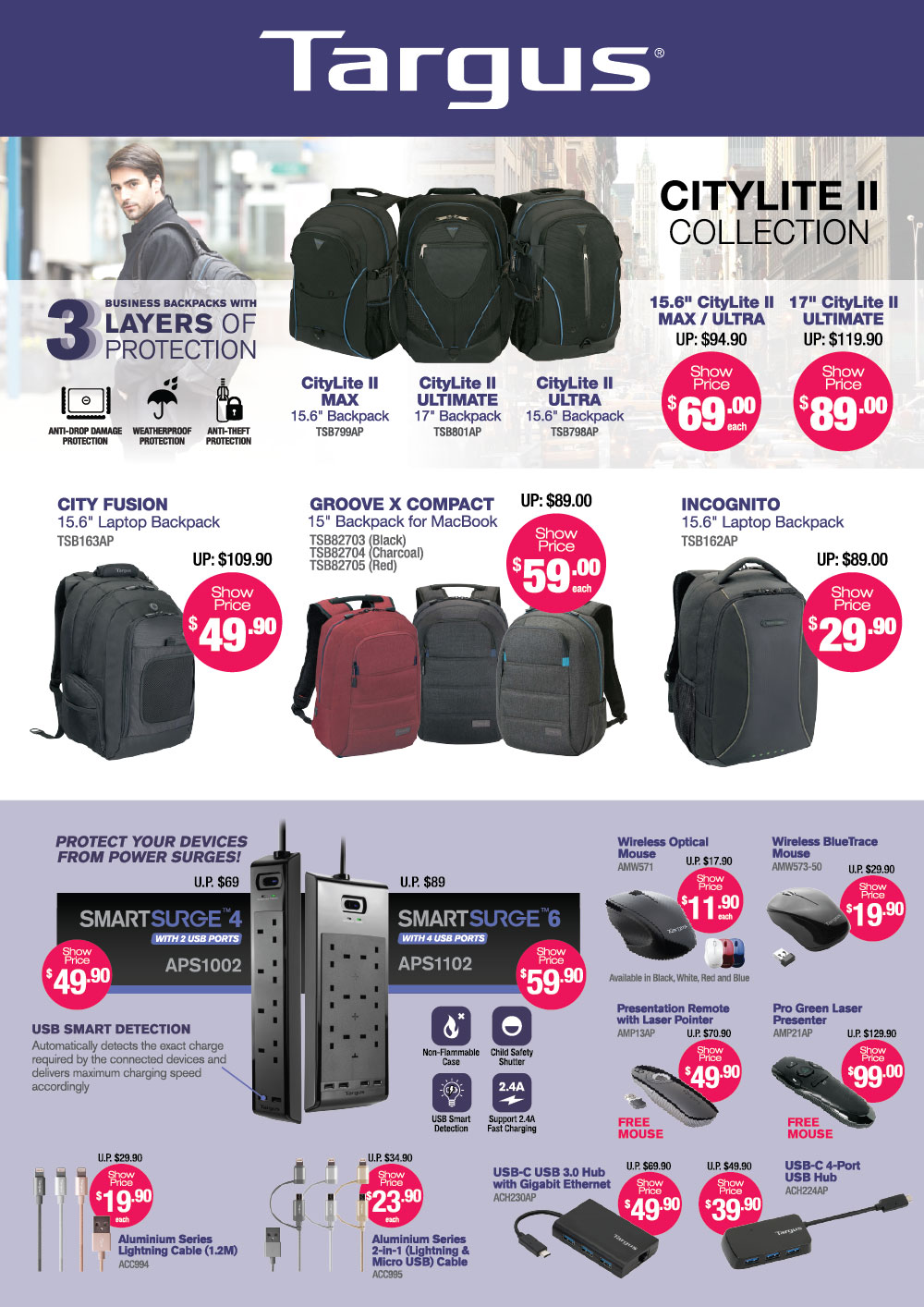 Targus Bags Brochures from IT Show 2017 Singapore on Tech Show Portal