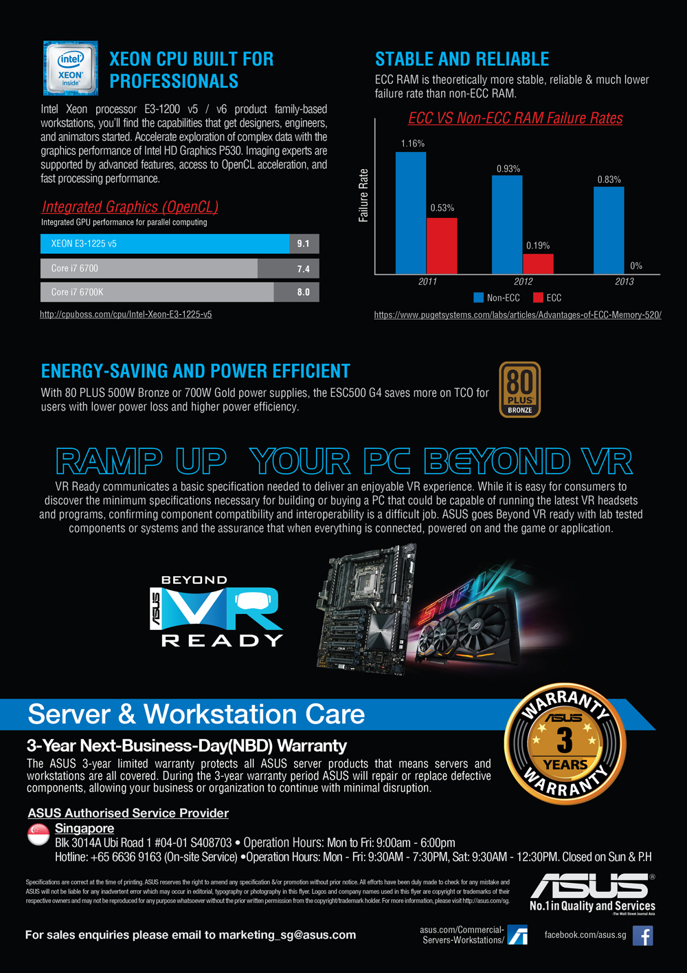 ASUS VR Workstation - Pg 2 Brochures from PC Show 2017 Singapore on Tech  Show Portal - HardwareZone.com.sg