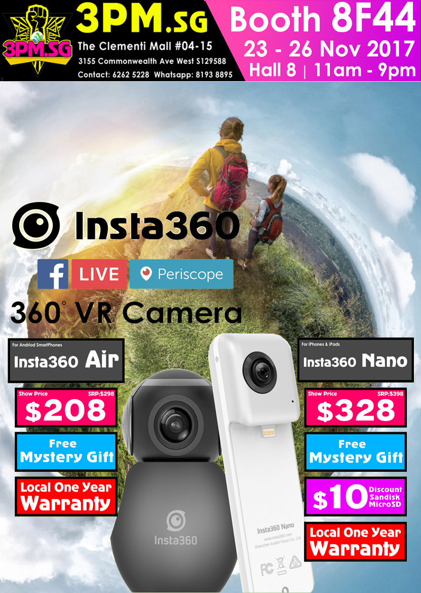 Insta360 Brochures from SITEX 2017 Singapore on Tech Show Portal ...