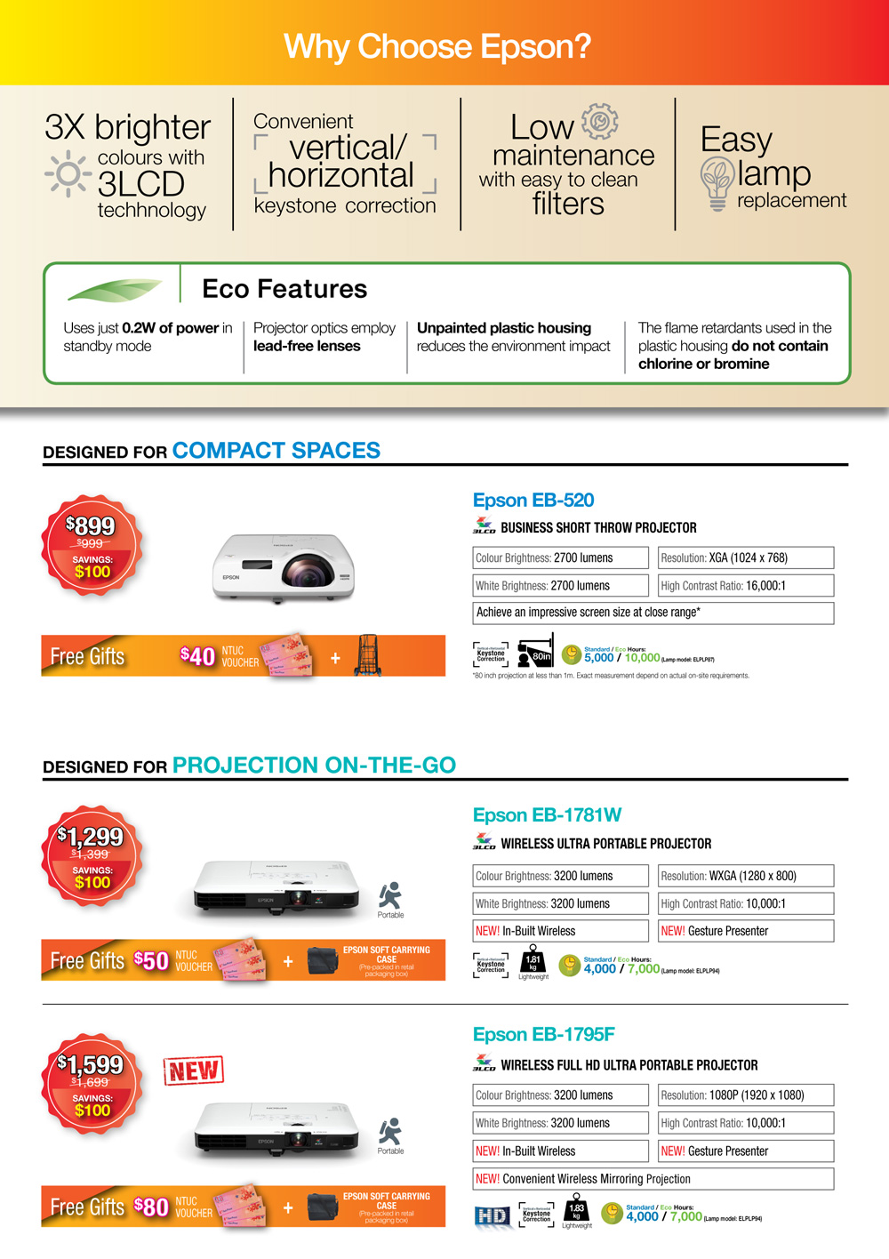 Epson Projectors - Pg 3 Brochures from SITEX 2017 Singapore on Tech ...