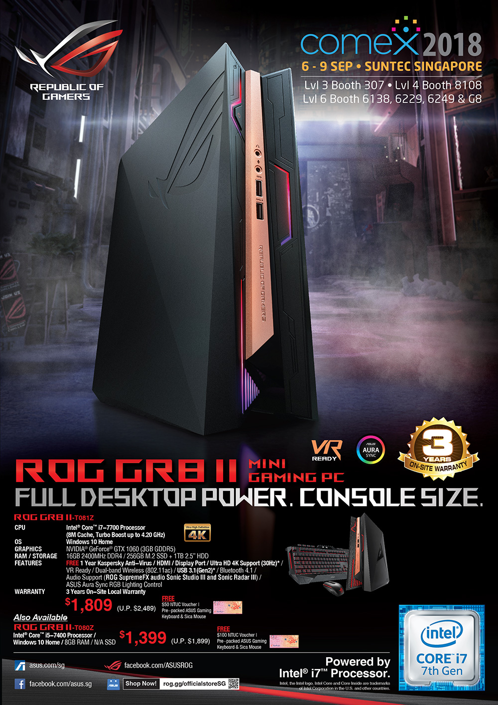 ASUS Mini PC Pg 1 Brochures from COMEX 2018 Singapore on Tech Show