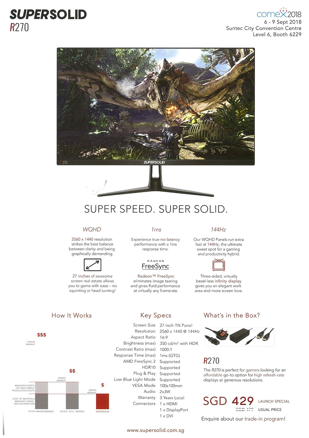 SuperSolid Monitors - Pg 1 Brochures from COMEX 2018 Singapore on Tech ...