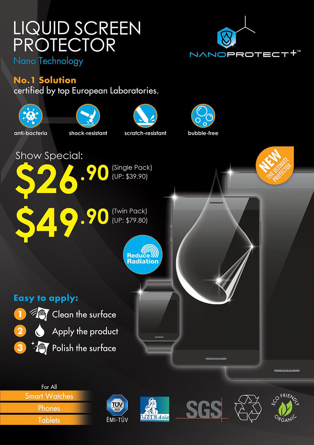 Nanoprotect liquid screen protector Brochures from IT Show 2018