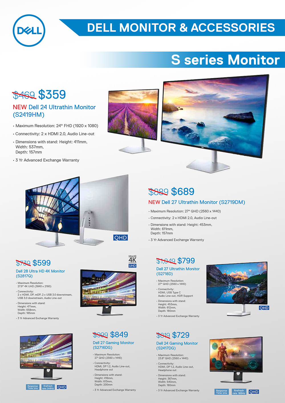 Dell monitors page 1 Brochures from PC Show 2018 on Tech Show Portal