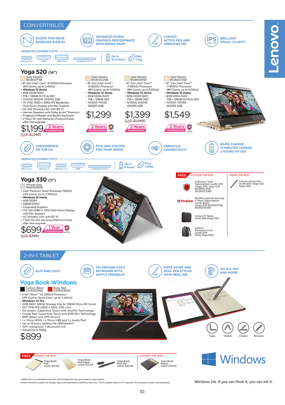 Lenovo Notebooks - Pg 11 Brochures from PC Show 2018 on Tech Show ...