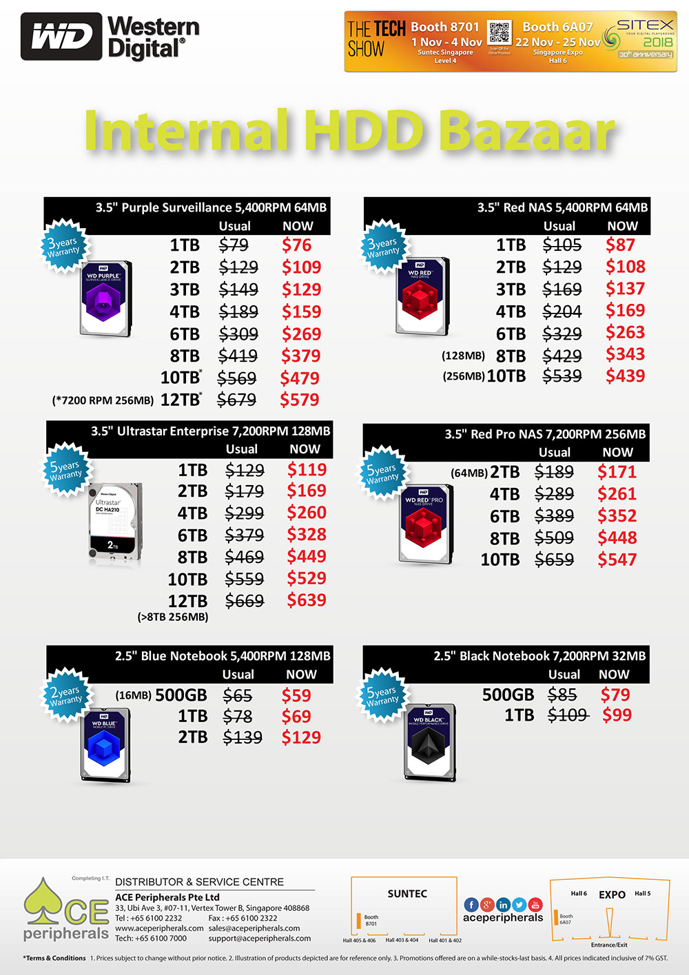 WD internal HDD Brochures from The Tech Show 2018 Singapore on Tech ...
