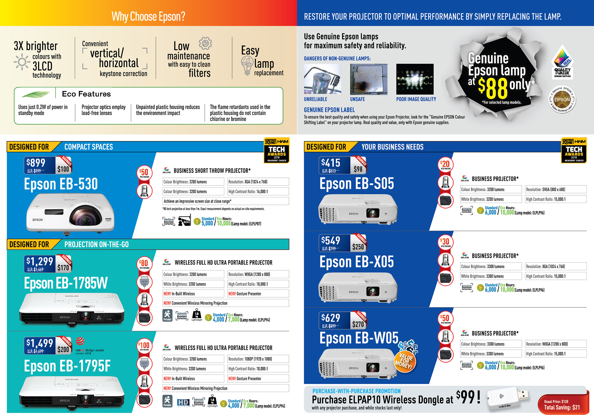 Epson Projecters - Pg 02 Brochures from CEE 2019 on Tech Show Portal ...