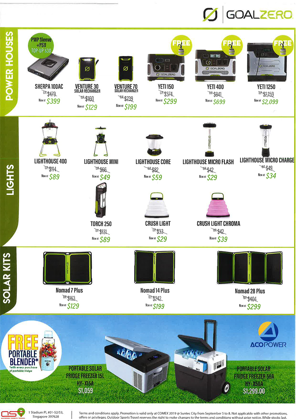 Goal Zero Brochures from COMEX 2019 Singapore on Tech Show Portal