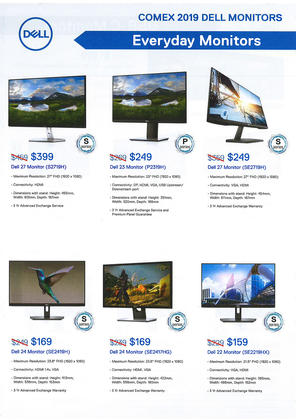 Dell monitors page 1 Brochures from COMEX 2019 Singapore on Tech Show