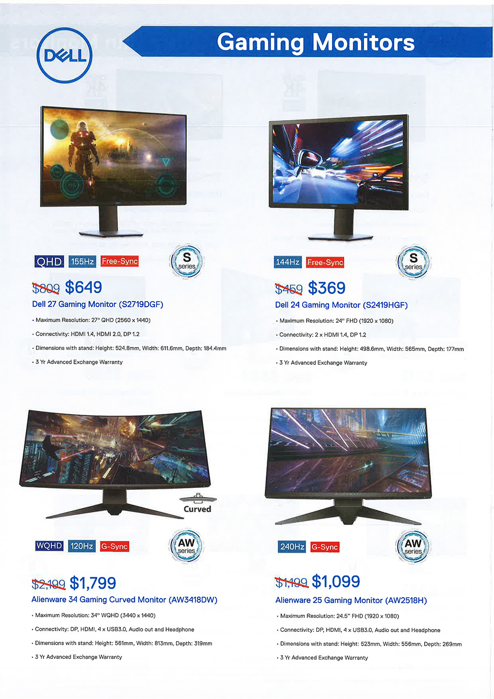 Dell monitors page 4 Brochures from COMEX 2019 Singapore on Tech Show