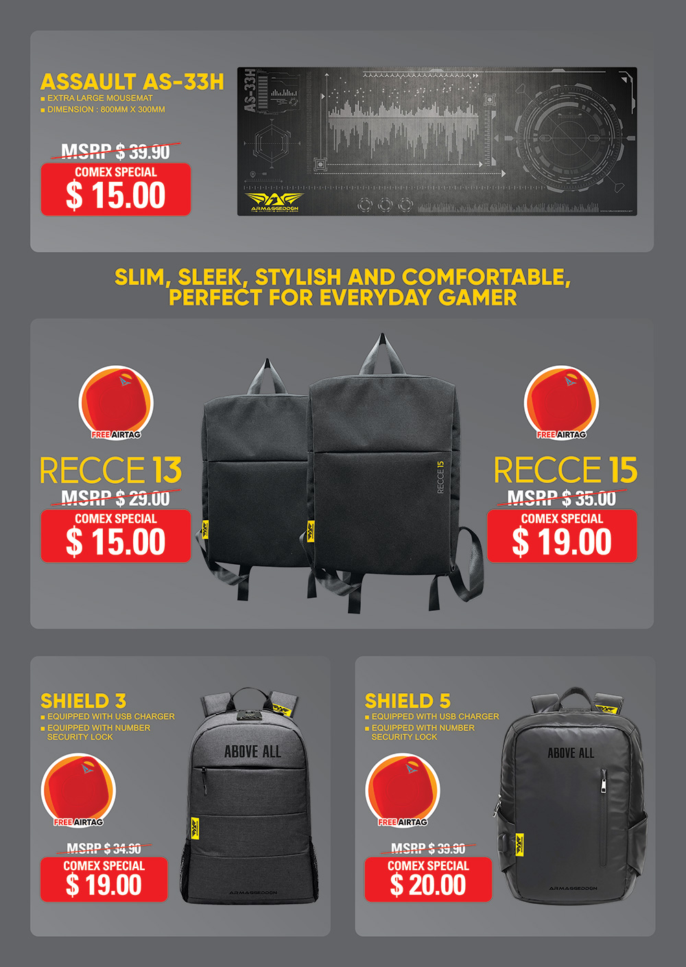 Armageddon page 5 Brochures from COMEX 2019 Singapore on Tech Show