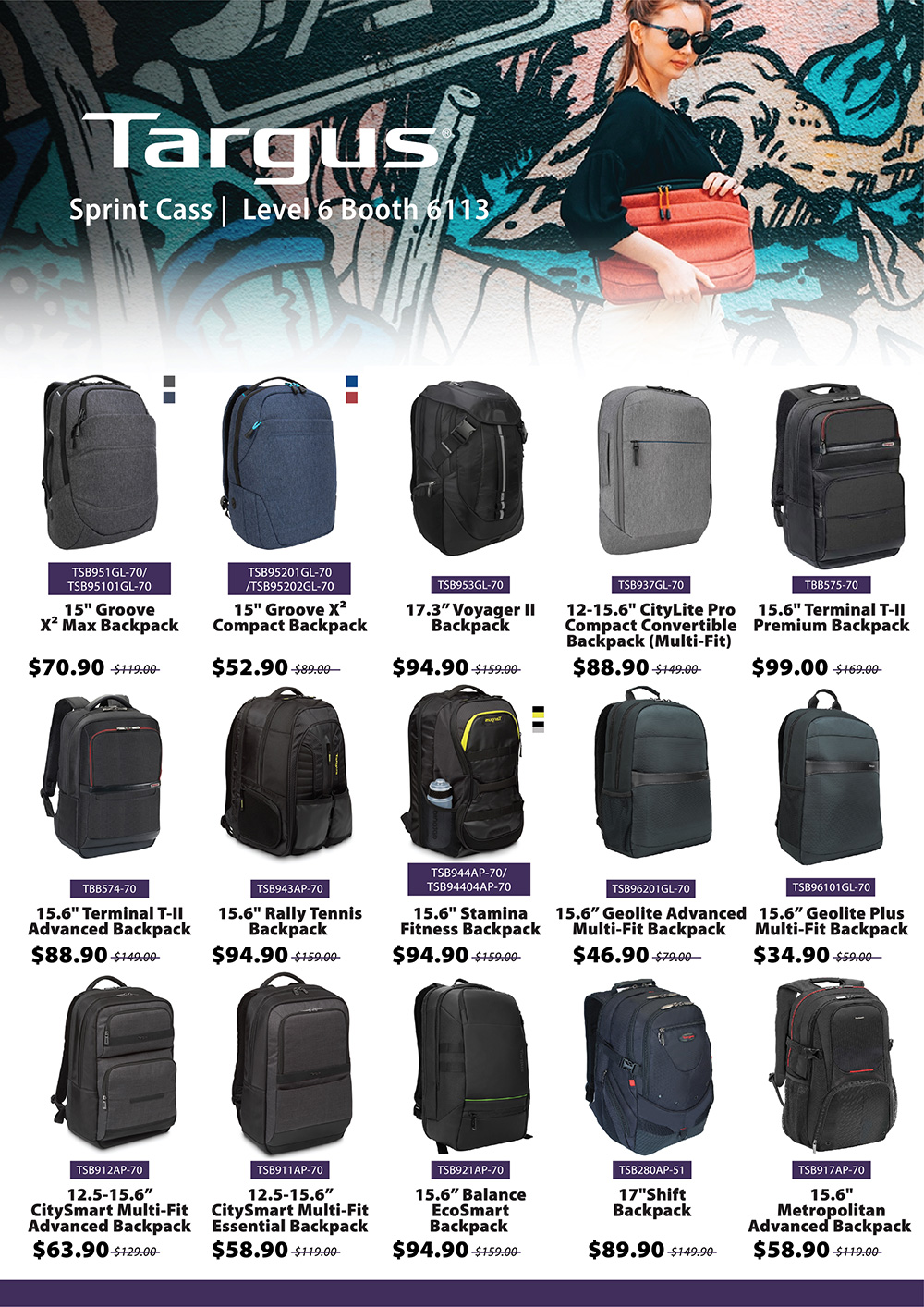 Targus bags page 2 Brochures from IT Show 2019 Singapore on Tech Show