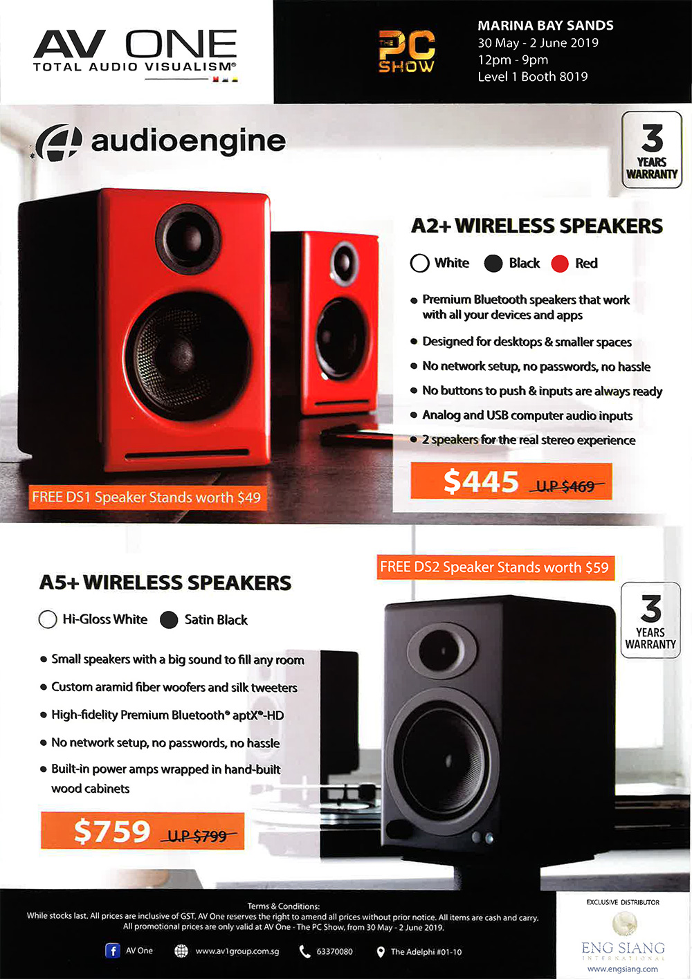Audioengine speakers Brochures from PC Show 2019 on Tech Show Portal