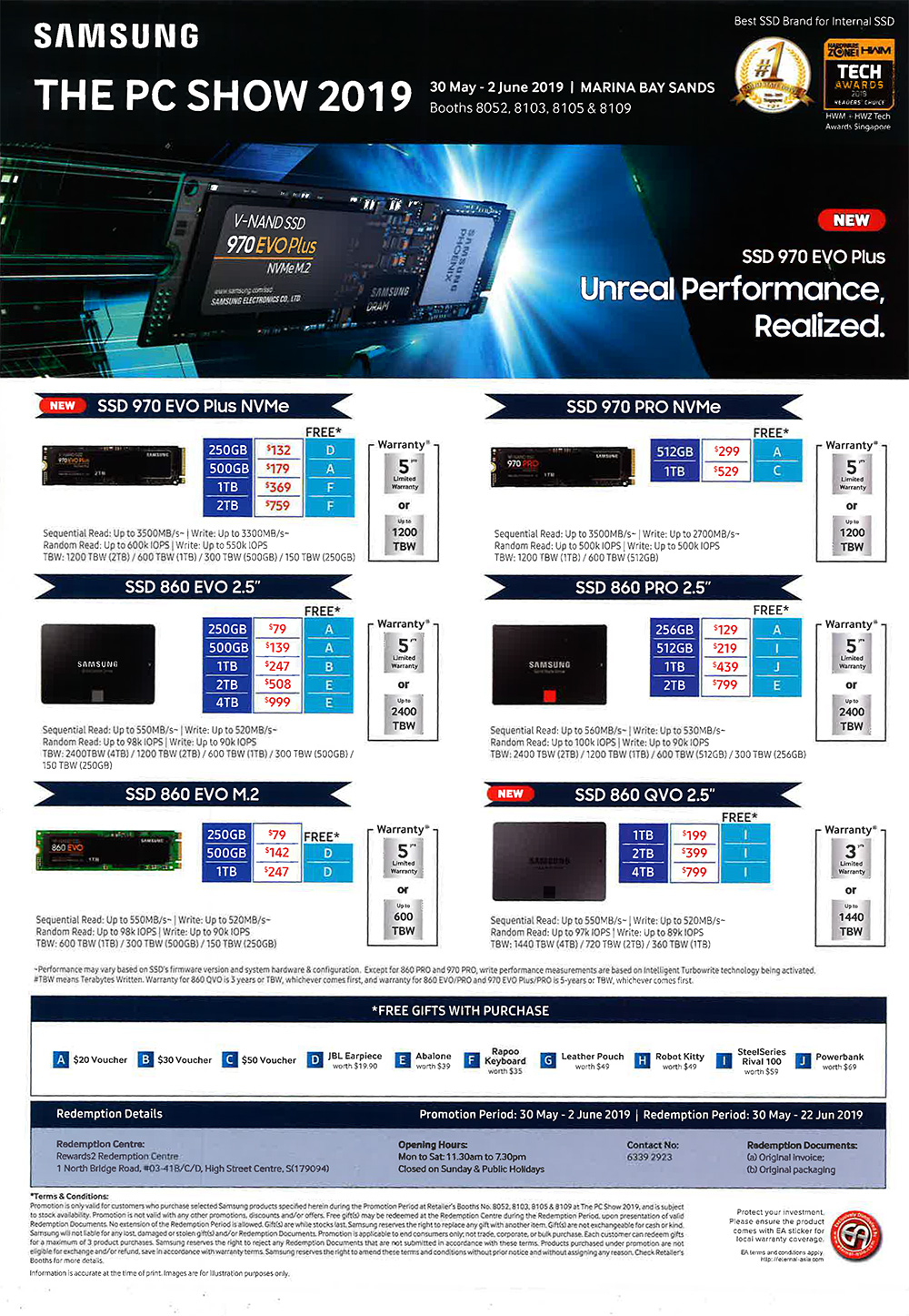 Samsung storage page 2 Brochures from PC Show 2019 on Tech Show Portal