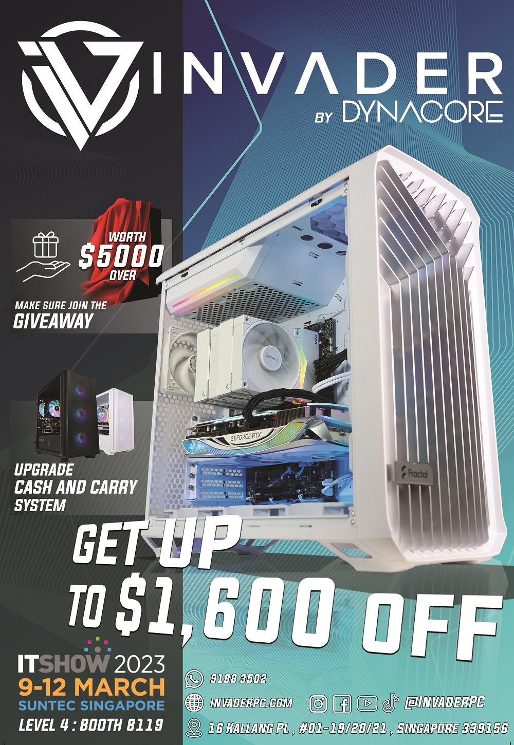 Invader PC brochures from HardwareZone's Tech Show Portal