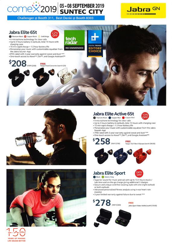 Jabra Brochures COMEX 2019 Suntec Singapore