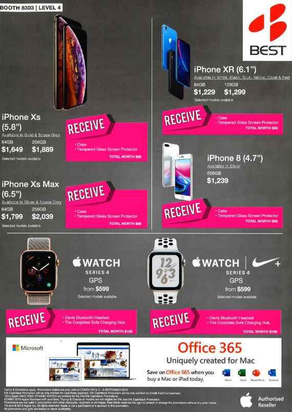 Best Denki Brochures COMEX 2019 Suntec Singapore