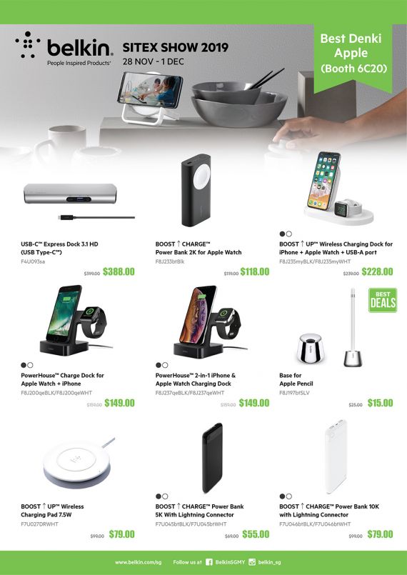 Belkin Brochures SITEX 2019 Singapore